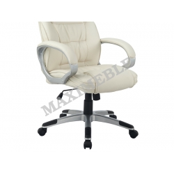 Fotel biurowy Q-031 beżowy Q031 eco skóra SIGNAL