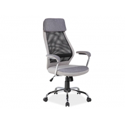 Fotel biurowy Q-336 szary tkanina Q336 TILT SIGNAL