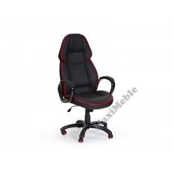 Fotel gabinetowy RUBIN czarny krzesło HALMAR