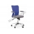 Fotel biurowy ANDY szaro - niebieski HALMAR
