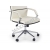 Fotel gabinetowy COSTA biało-czarny krzeslo biurowe HALMAR