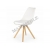Krzesło K201 białe miękkie siedzisko eskóra HALMAR
