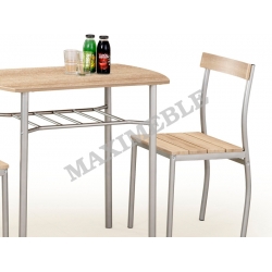 Zestaw stołowy LANCE (stół + 2 krzesła) dąb sonoma