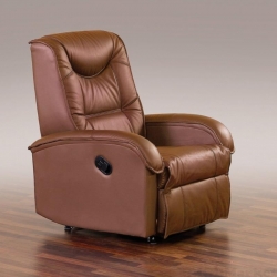 Fotel wypoczynkowy JEFF brązowy HALMAR