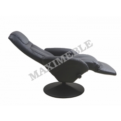 Fotel rozkładany OPTIMA czarny recliner HALMAR