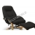 Fotel MATADOR czarny z podnóżkiem podgrzewany + masaż HALMAR