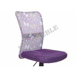 Krzesło obrotowe DINGO fioletowy fotel HALMAR WYSYŁKA 24H