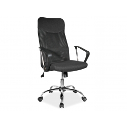 Fotel biurowy Q-025 czarny krzesło tkanina Q025 SIGNAL