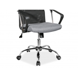 Fotel biurowy Q-025 szary krzesło tkanina Q025 SIGNAL