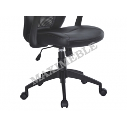 Fotel biurowy TORINO czarny eco skóra TILT HALMAR