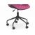 Fotel biurowy MATRIX czarno różowy krzesło HALMAR WYSYŁKA 24H