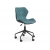 Fotel biurowy MATRIX czarno turkusowy krzesło HALMAR