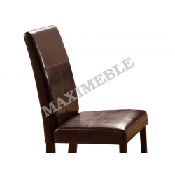Krzesło drewniane KERRY BIS ciemno brązowe HALMAR