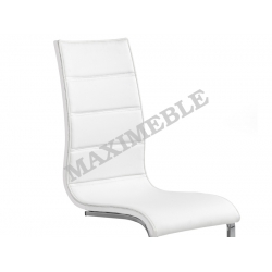 Krzesło metalowe K104 całe białe HALMAR