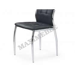 Krzesło metalowe K209 czarny chrom ecoskóra HALMAR WYSYŁKA 24H