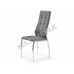 Krzesło metalowe K209 popiel chrom ecoskóra HALMAR WYSYŁKA 24H