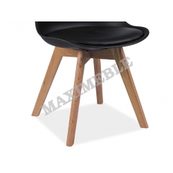 Krzesło KRIS czarne drewno buk SIGNAL