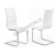 Krzesło metalowe K104 całe białe HALMAR