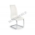 Krzesło metalowe K147 białe ecoskóra chrom HALMAR