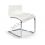 Krzesło metalowe K147 białe ecoskóra chrom HALMAR
