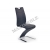 Krzesło metalowe K188 czarny eskóra K-188 HALMAR