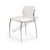Krzesło metalowe K209 biały chrom ecoskóra HALMAR