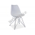 Krzesło metalowe TIM białe eco skóra chrom SIGNAL wysyłka 24H