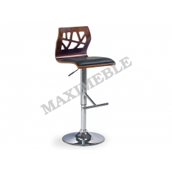 Hoker H34 orzech/czarny krzesło barowe stołek H-34 HALMAR