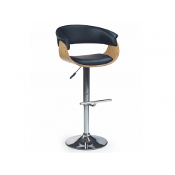 Hoker H45 j.dąb/czarny krzesło barowe stołek H-45 HALMAR
