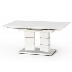 Stół rozkładany LORD biały lakier 160-200 HALMAR