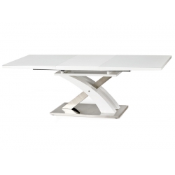Stół rozkładany SANDOR 2 biały 160-220x90 HALMAR
