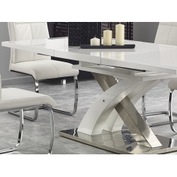 Stół rozkładany SANDOR 2 biały 160-220x90 HALMAR