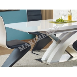 Stół rozkładany SANDOR biały 160-220x90