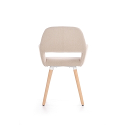 Krzesło K283 beżowe tkanina + drewno K-283 HAMAR