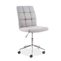Fotel Q020 SZARY tkanina krzesło obrotowe SIGNAL