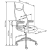 Fotel biurowy FRANKLIN czarny popiel krzesło HALMAR