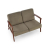 MILANO 2S sofa - oliwkowy tap. Castel 39 (1p=1szt)-17723