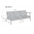 MILANO 3S sofa - jasny beżowy tap. Castel 04 (1p=1szt)-17739