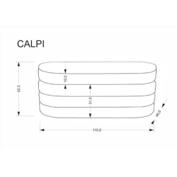 CALPI ławka z funkcją pojemnika, beżowy (1p=1szt)-23186