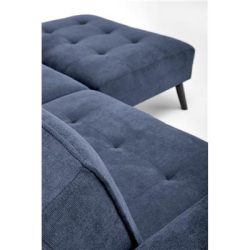 CORNELIUS sofa rozkładana z funkcją narożnika niebieska (1p=1szt)-23905