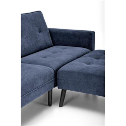 CORNELIUS sofa rozkładana z funkcją narożnika niebieska (1p=1szt)-23906