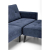 CORNELIUS sofa rozkładana z funkcją narożnika niebieska (1p=1szt)-23906