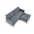 CORNELIUS sofa rozkładana z funkcją narożnika popiel (1p=1szt)-23913