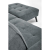 CORNELIUS sofa rozkładana z funkcją narożnika popiel (1p=1szt)-23918