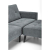 CORNELIUS sofa rozkładana z funkcją narożnika popiel (1p=1szt)-23919