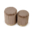 FIDO zestaw 2 puf, cappuccino / złoty (1p=1kpl)-25412