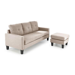 GERSON sofa z podnóżkiem beżowy (1p=1szt)-26175