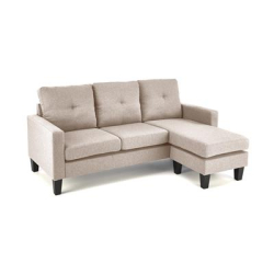 GERSON sofa z podnóżkiem beżowy (1p=1szt)-26177