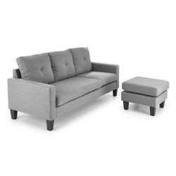 GERSON sofa z podnóżkiem popielaty (1p=1szt)-26190