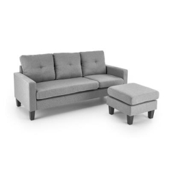 GERSON sofa z podnóżkiem popielaty (1p=1szt)-26196